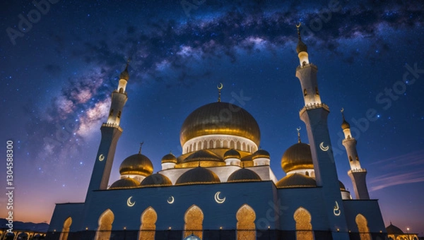 Obraz mosque in the night