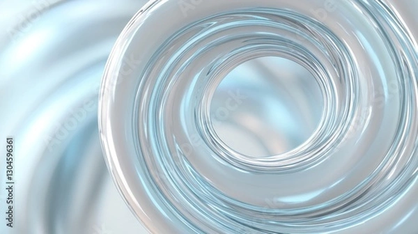 Obraz Swirling shapes create mesmerizing depth, reflecting light in dy