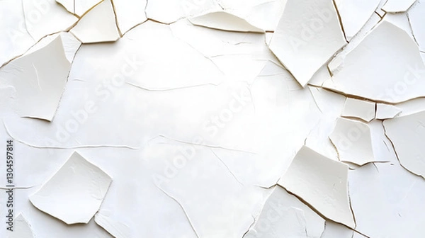 Obraz white broken texture background 01