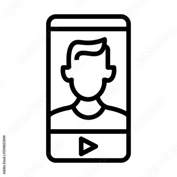 Obraz social media  vector icon