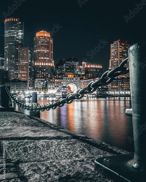 Obraz Boston harbor and waterfront
