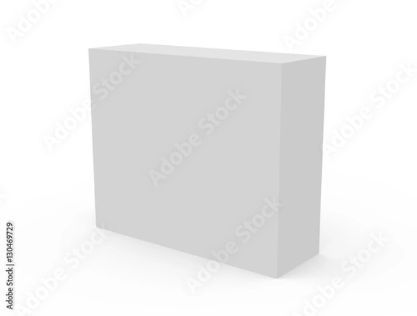 Fototapeta blank white box model