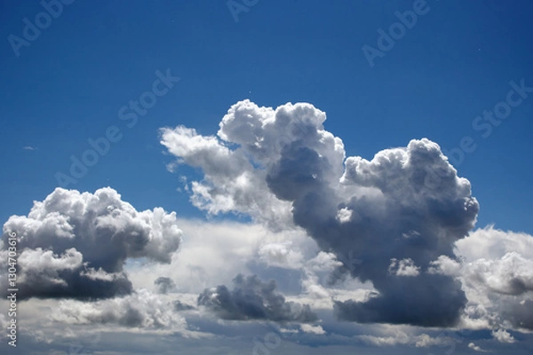 Fototapeta white clouds in the blue sky