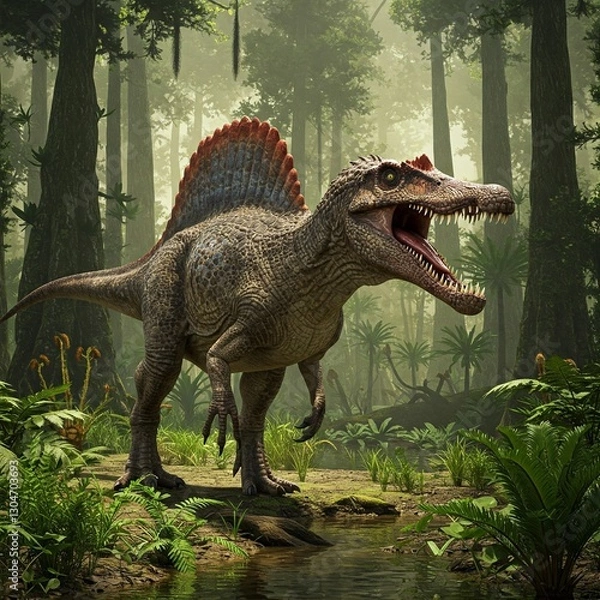 Obraz Spinosaurus in the forest