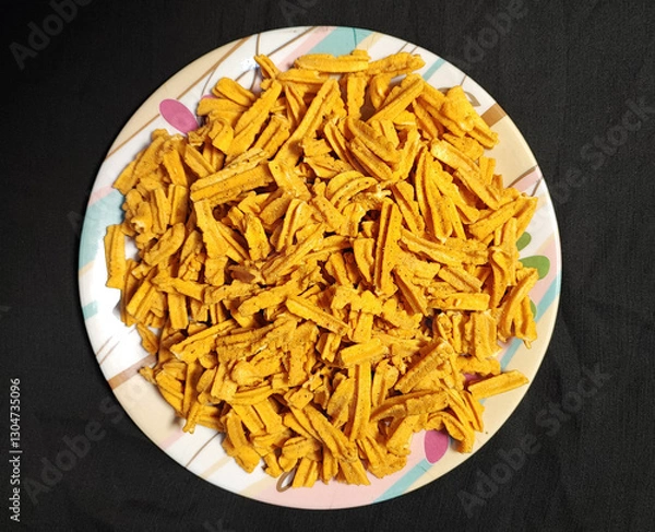 Obraz Deep-Fried Golden Besan Sticks