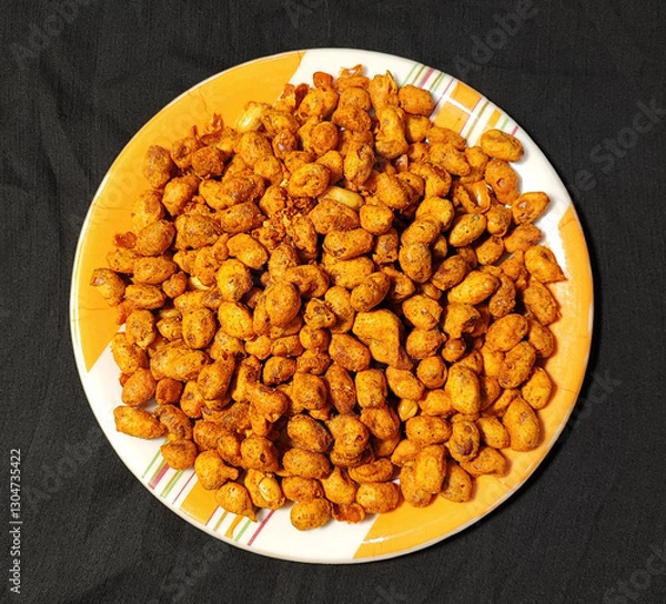 Obraz Golden Brown Fried Peanuts