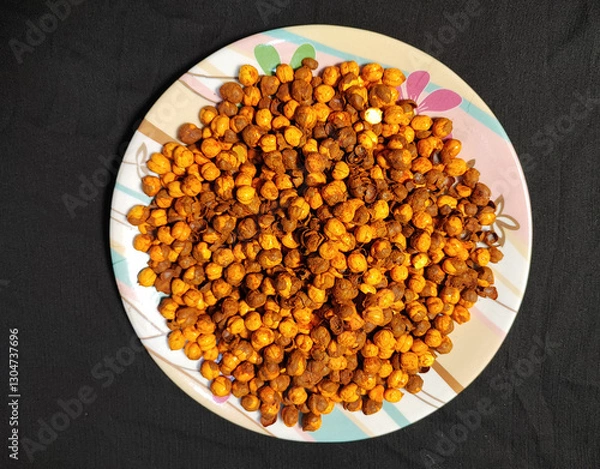Obraz Spiced and Crunchy Fried Chickpeas