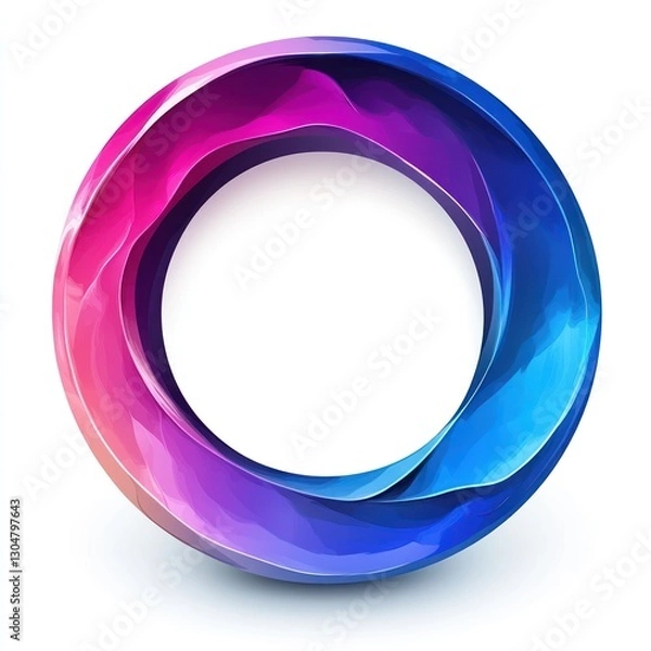 Obraz Abstract colorful circular graphic design