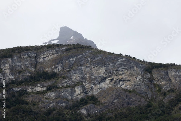 Obraz Patagonia mountains with snow