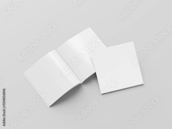 Obraz Square perfect binded brochure mockup