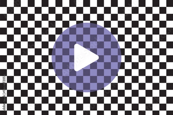 Obraz play icon. Play button icon set. YouTube icon. Start Buttons Illustration. Modern video and audio player. Vector illustration isolated. EPS 10.