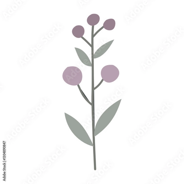 Obraz  Berries. Cute illustration, vector, color, simple.