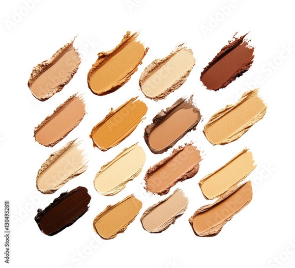 Fototapeta Vibrant palette swatches & color theory isolated on transparent background png