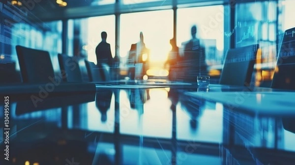 Fototapeta Professional business presentation in a modern boardroom, illustrating an educational concept, skill-building strategies, and mentorship dynamics. This scene represents knowledge transfer,