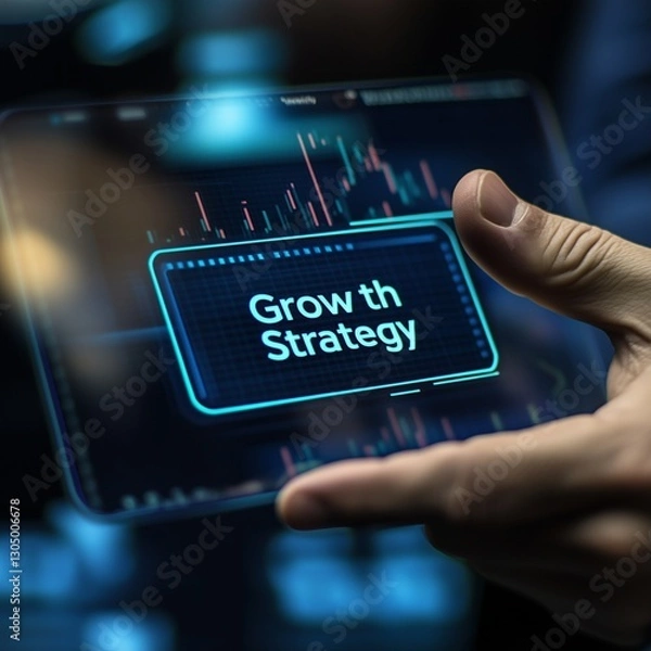 Obraz business concept on digital tablet