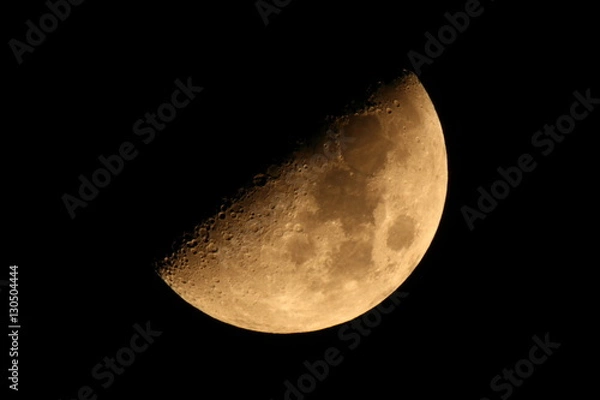 Fototapeta 半月：月齢6.7
