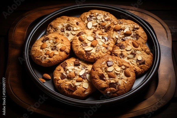 Obraz Sweet gingerbread cookies on a plate