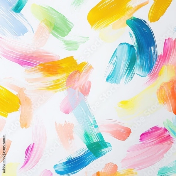 Fototapeta Modern Hand-Painted Design with a Colorful Twist