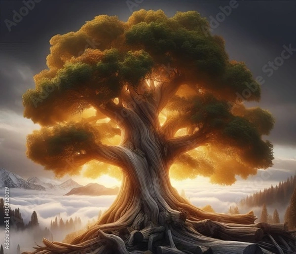 Fototapeta Tree Age Older trees generally have denser more valuable wood