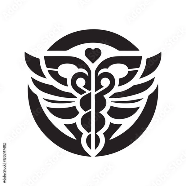 Obraz black and white tattoo design