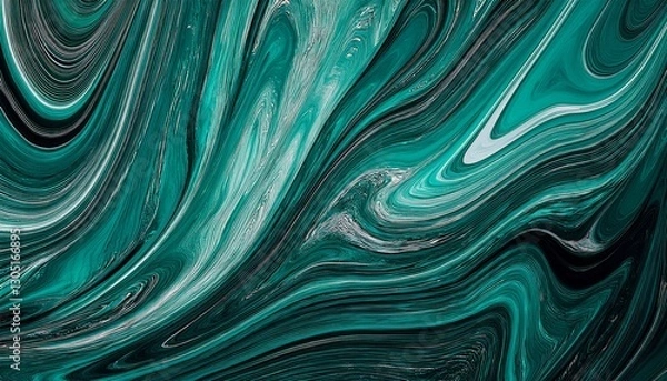 Obraz deep tosca abstract marble acid effect background