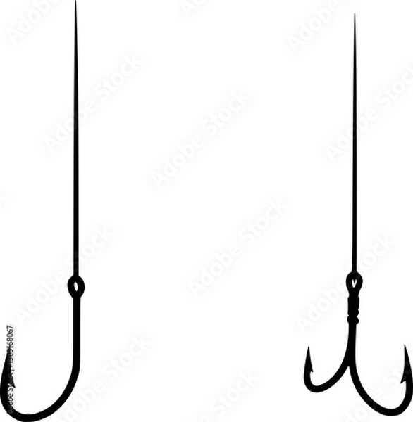 Obraz Hanging hook on string vector icon
