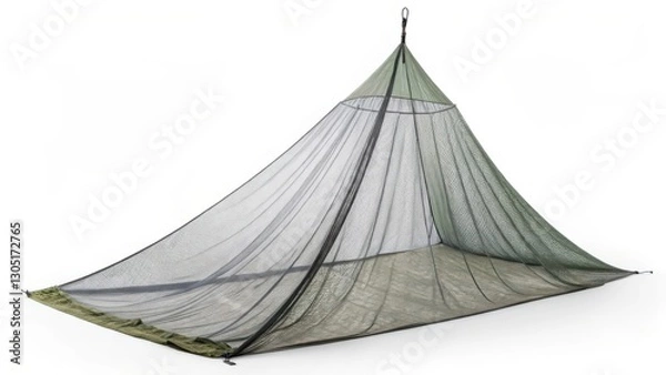 Fototapeta Mosquito Net, Camping Net, Tent, Mesh, Shelter, Isolated