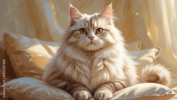 Obraz cat on a chair