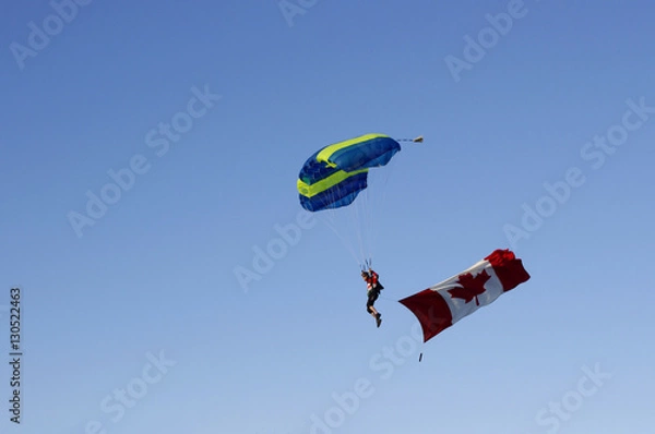 Obraz sky driver with Canadian flag