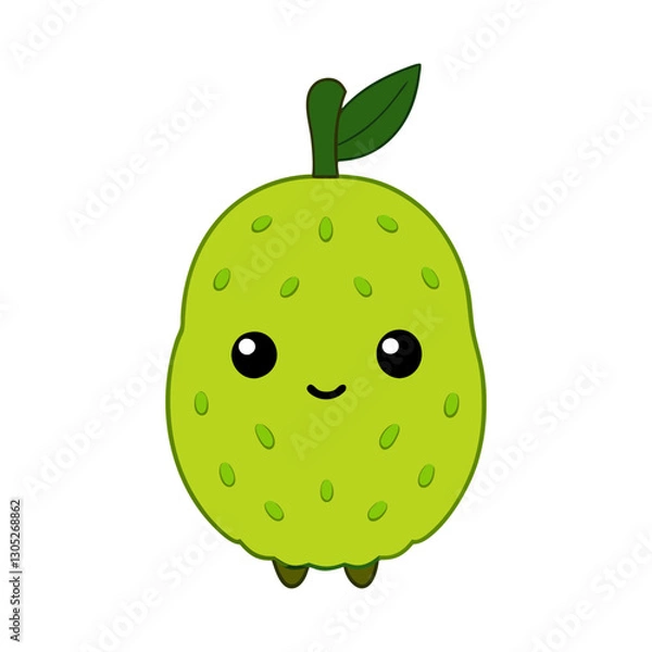 Obraz Cute breadfruit cartoon vector