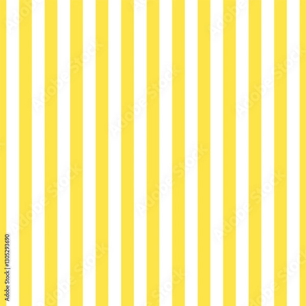 Obraz Perfect stripes small yellow white vector pattern. Retro classic vertical stripes yellow seamless background.
