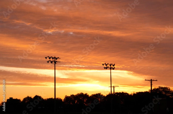 Obraz sunrise silhouette