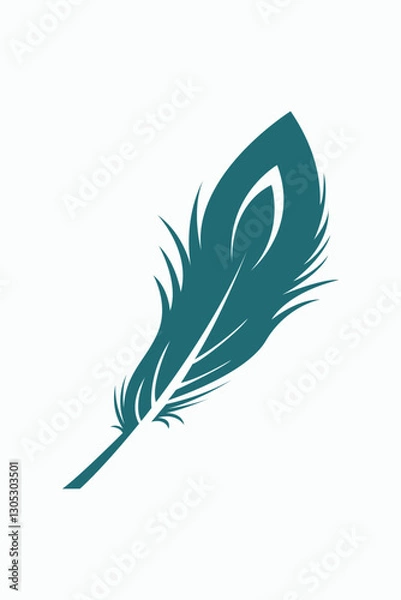 Obraz Vector illustration of abstract bird feathers.