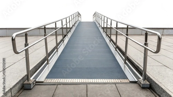 Fototapeta Wheelchair Ramp, Accessibility, Building Access
