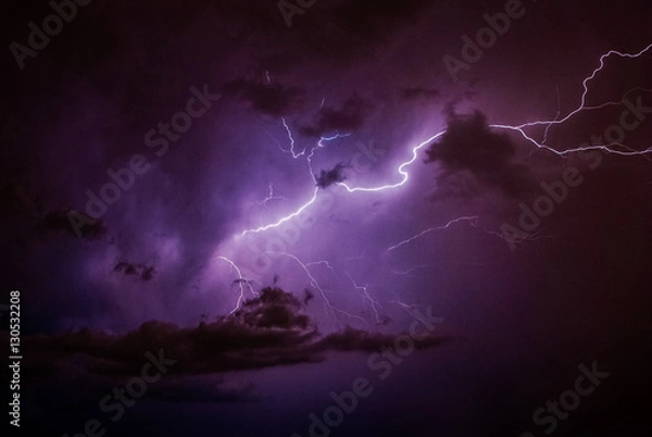 Fototapeta Cloud to Cloud Lightning