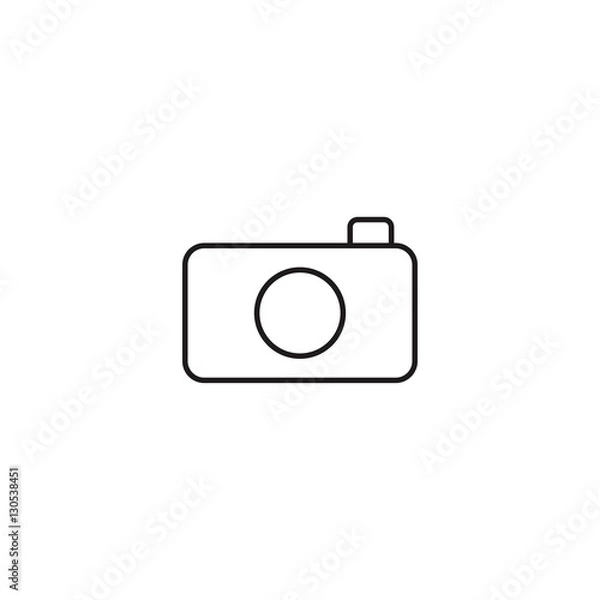 Obraz camera vector outline icon