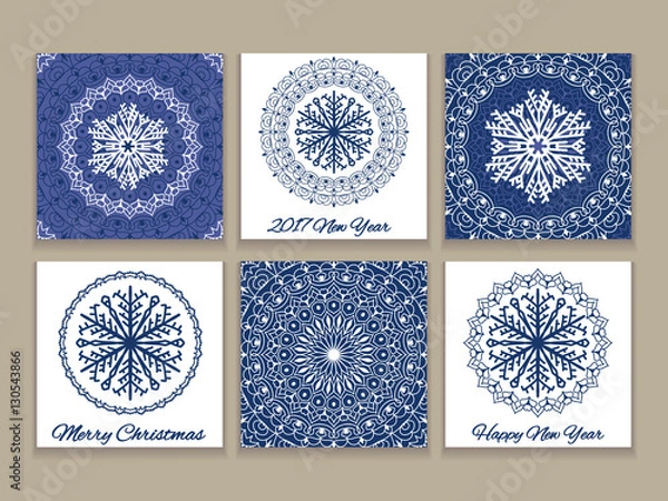 Fototapeta Set Of Greeting Cards