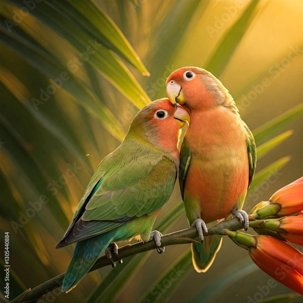 Obraz parrot on a branch