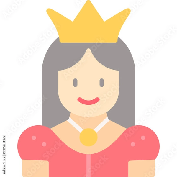Obraz Queen Costumes Icon Vector Element