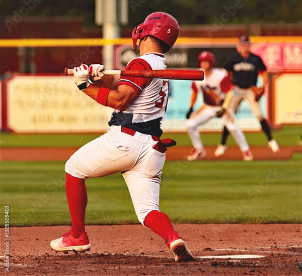 Obraz #5 baseball player hitting