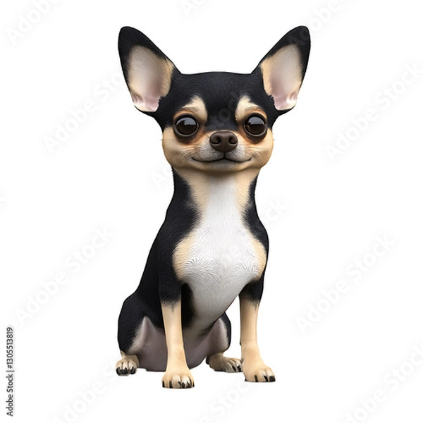 Obraz chihuahua 3D render