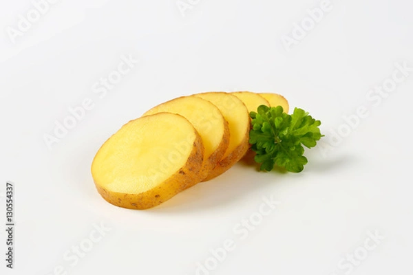 Obraz sliced raw potato