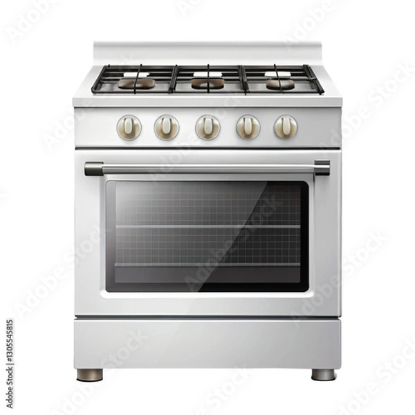 Obraz gas stove isolated on white