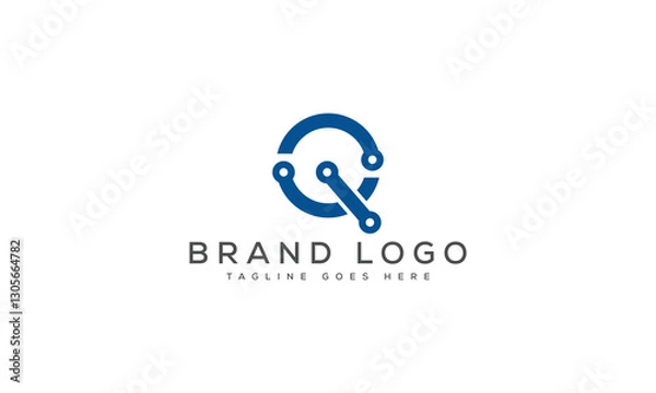 Fototapeta letter Q logo design vector template design for brand.