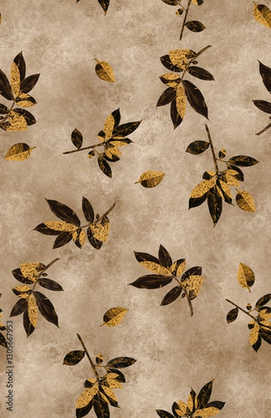 Obraz seamless pattern with abstract flowers