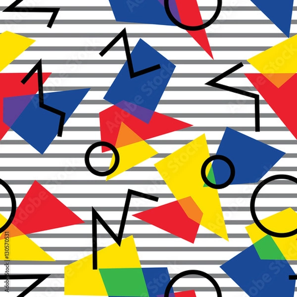 Fototapeta Abstract seamless geometric pattern.