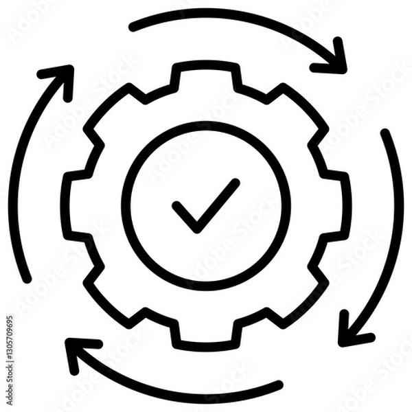 Fototapeta Consistency Line Icon