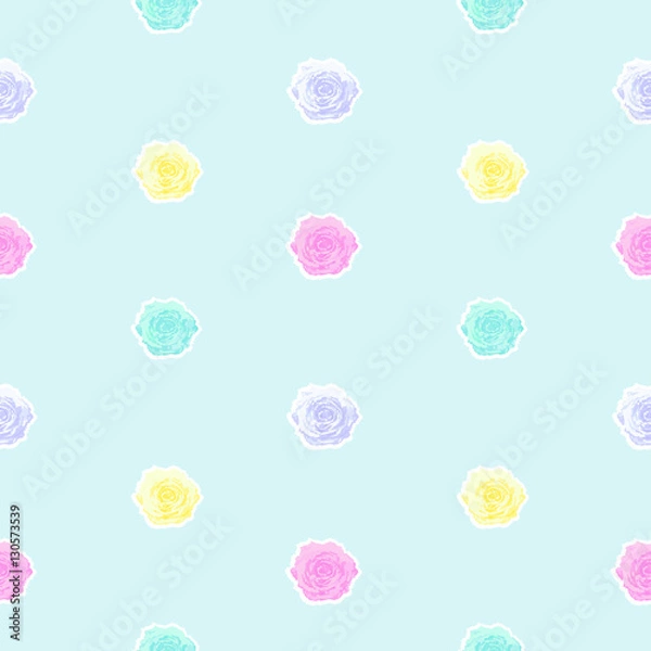 Fototapeta 8 bit rose pattern light