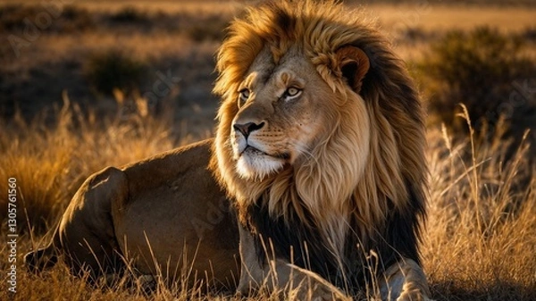 Obraz Leone nella savana