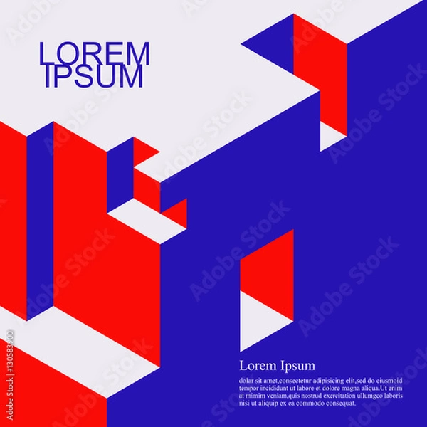 Fototapeta Abstract background,isometric business background with trendy design.Retro covers,swiss style modernism. Applicable for Covers, Placards, Posters, Flyers and Banner Designs.vector illustration